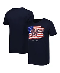 Men's New Era Navy Miami Marlins 4th of July Jersey T-shirt