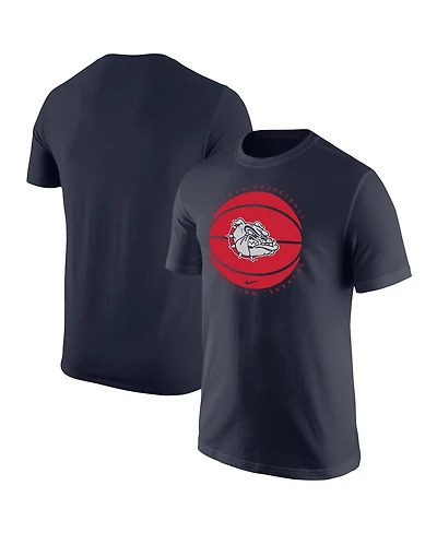 Men's Nike Navy Gonzaga Bulldogs Basketball Logo T-shirt