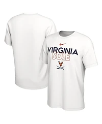 Men's Nike White Virginia Cavaliers On Court Bench T-shirt