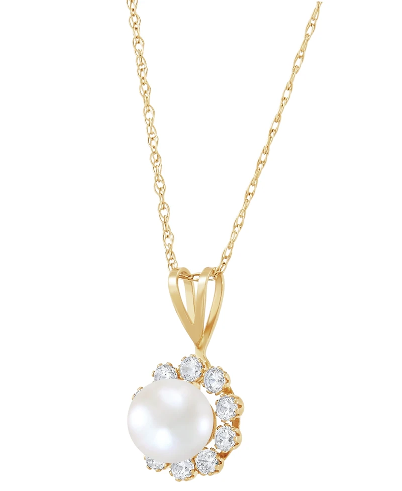 Birthstone Pendant 14k Gold or White