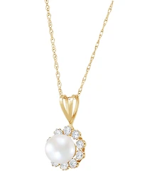 Birthstone Pendant 14k Gold or White