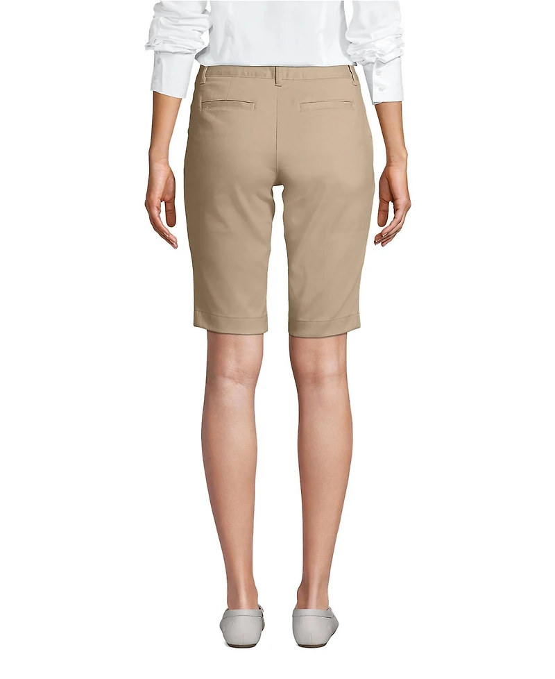 Lands' End Women's Stretch Chino Bermuda Shorts