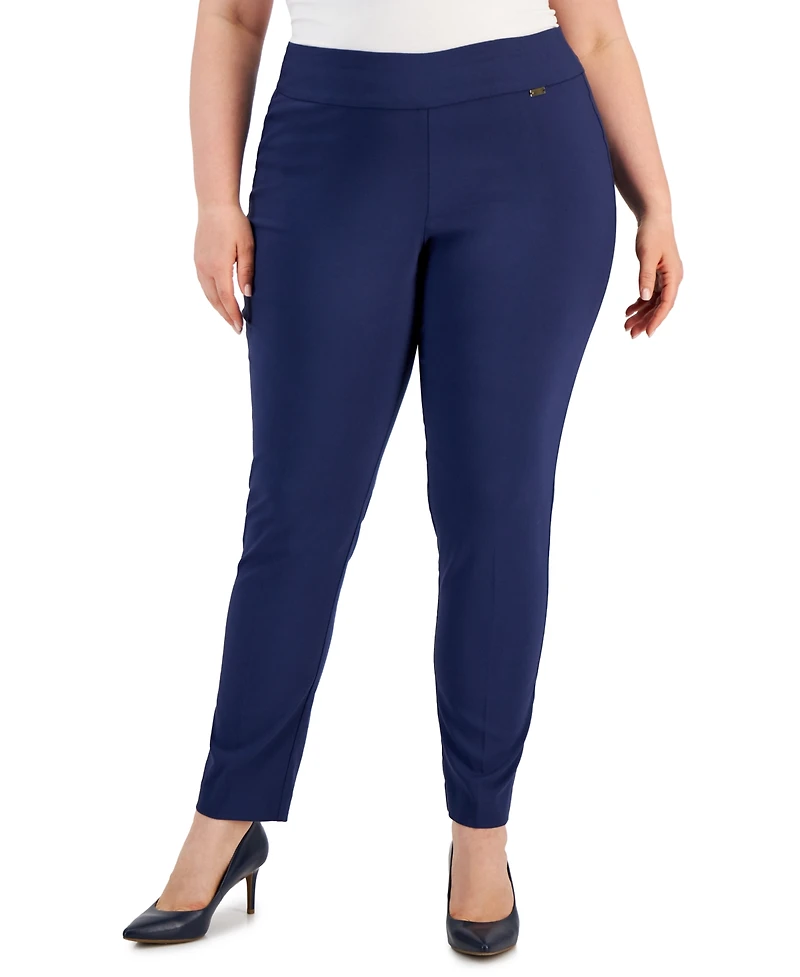 I.n.c. International Concepts Plus Bengaline Skinny Pants, Created for Macy's