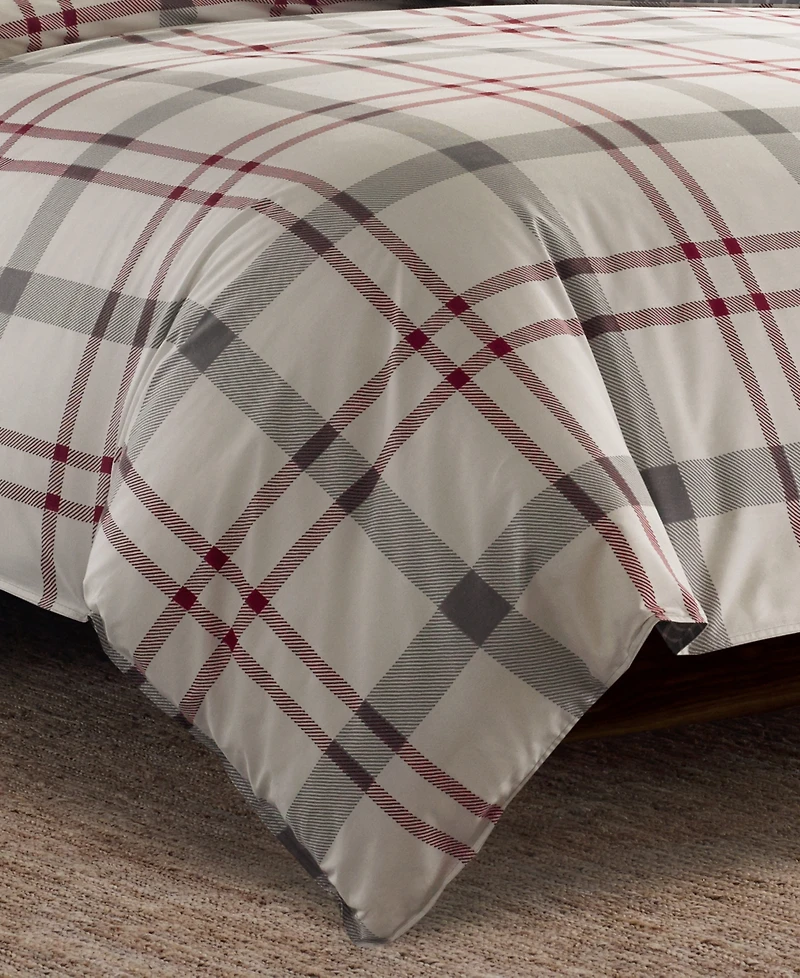 Closeout! Eddie Bauer Portage Bay Cotton Reversible 3 Piece Comforter Set, King