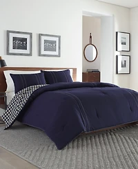 Eddie Bauer Kingston Cotton Reversible 2 Piece Comforter Set, Twin