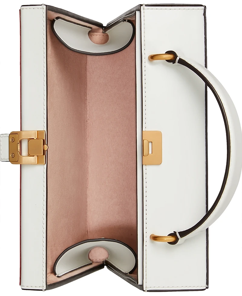 kate spade new york Slice Printed Spazzolato Leather Mini Pizza Box Bag