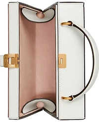 kate spade new york Slice Printed Spazzolato Leather Mini Pizza Box Bag