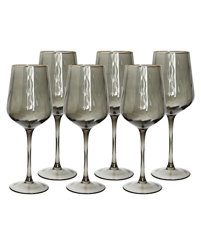Gray Water Glasses, Set of 6