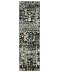 Oriental Weavers Gemini 2060V 2'3" x 7'6" Runner Area Rug