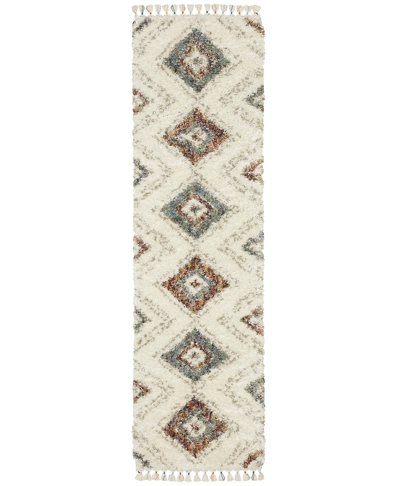 Oriental Weavers Axis AX07A 2'3" x 7'6" Runner Area Rug