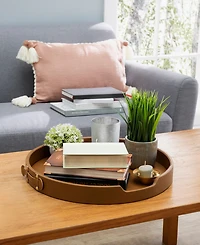 Light Brown Round Tray