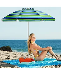 Costway 6.5FT Patio Beach Umbrella Sun Shade Tilt
