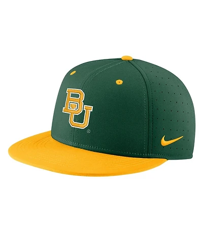Men's Nike Green Baylor Bears Aero True Baseball Performance Fitted Hat