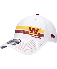 Men's New Era White Washington Commanders Polar 39THIRTY Flex Hat