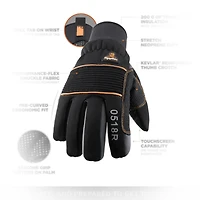 RefrigiWear Men's PolarForce Gloves - Extreme Cold Protection, Touchscreen Compatible, Kevlar Reinforced