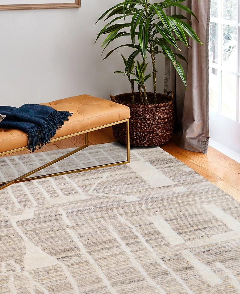 Bashian Natural Wool NWL27 7'6" x 9'6" Area Rug