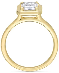 Moissanite Bezel Ring (1-3/4 ct. t.w.) 10k Gold