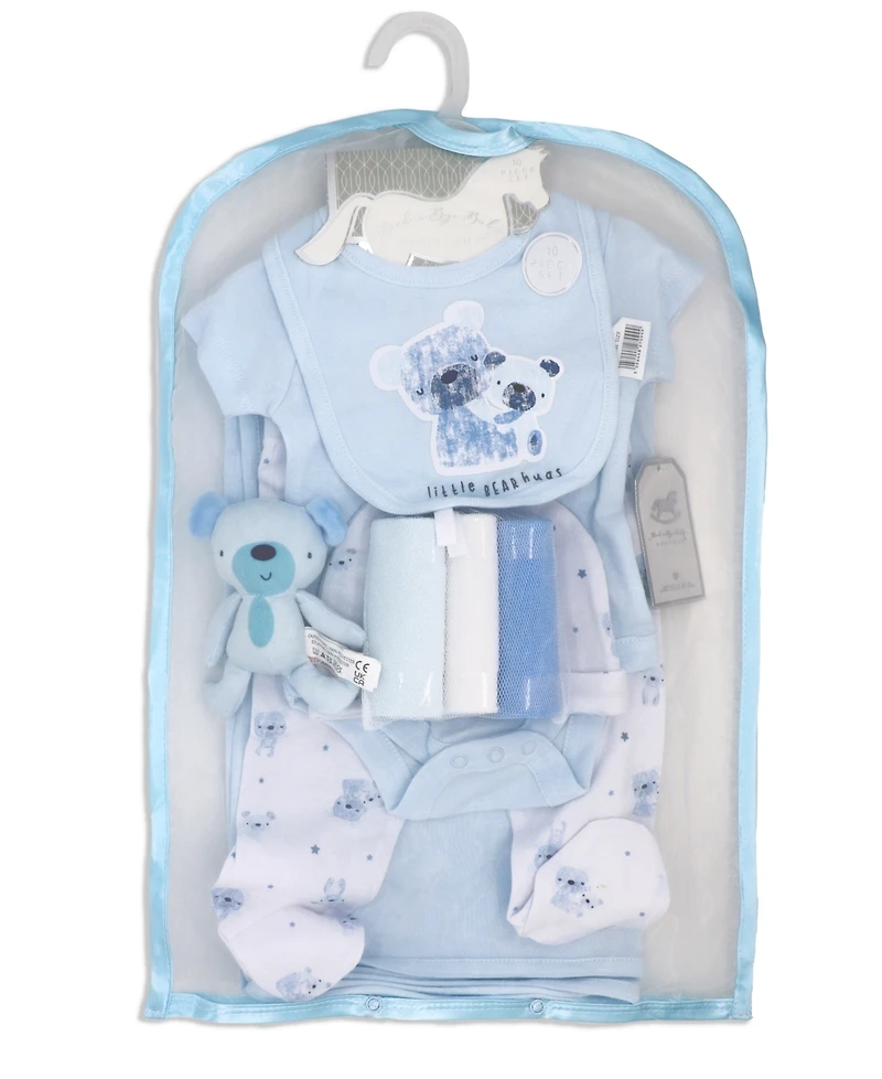 Rock-a-Bye Baby Boutique Boys Little Bear Hugs Layette Gift, 10 Piece Set