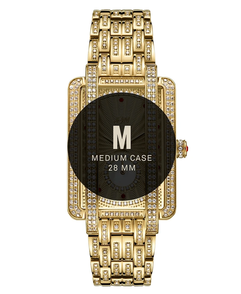 Jbw Women's Mink Platinum Series 18k Gold-plated Stainless Steel Watch, 28mm