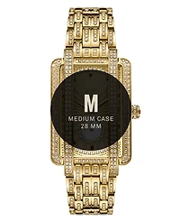 Jbw Women's Mink Platinum Series 18k Gold-plated Stainless Steel Watch, 28mm