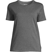 Lands' End Women's Relaxed Supima Cotton Crew Neck T-Shirt