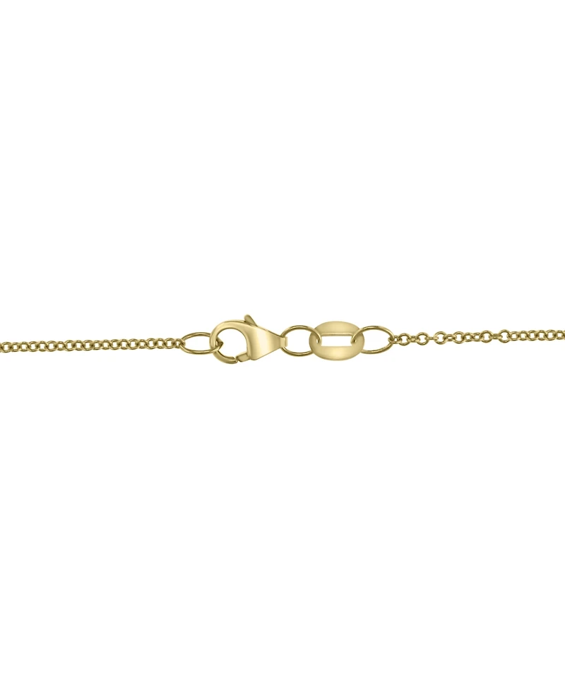 Effy Freshwater Pearl (13mm) & Diamond (1/3 ct. t.w.) Spiral Halo 16" Pendant Necklace in 14k Gold