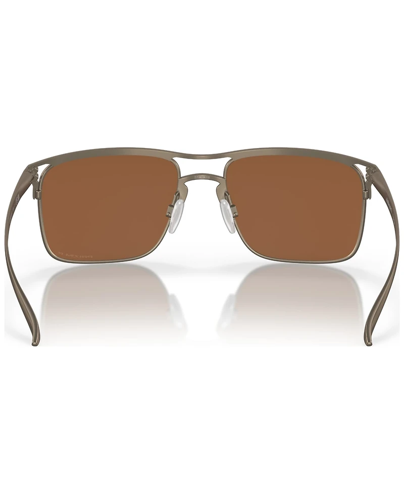 Oakley Men's Polarized Sunglasses, OO6048 Holbrook Ti 57