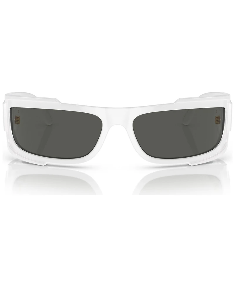 Versace Men's Rectangle Wrap Sunglasses, VE4446