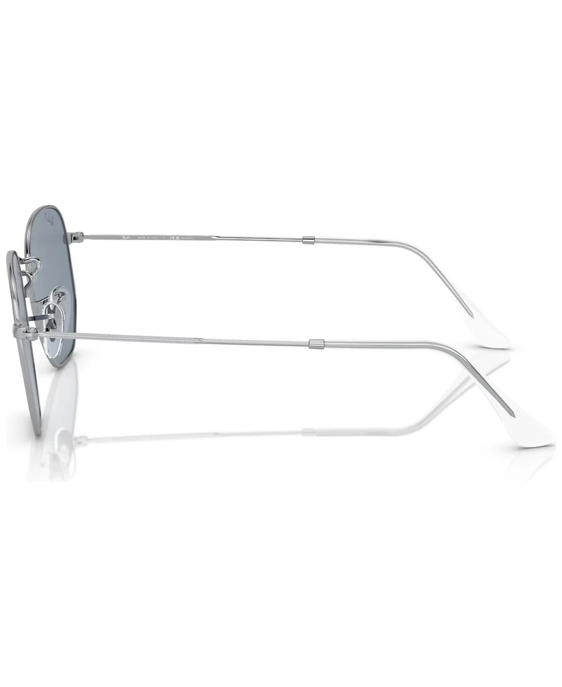 Ray-Ban Unisex Polarized Sunglasses, Hexagonal Flat Lenses