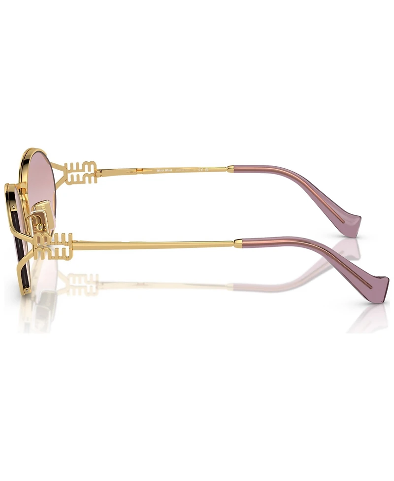 Miu Women's Oval Metal Sunglasses, MU52YS