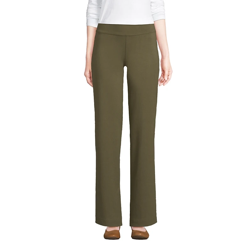 Lands' End Women's Tall Starfish Mid Rise Straight Leg Pants
