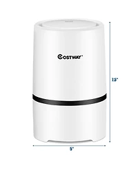 Mini Ionic Hepa Air Purifier W/2pcs 3-in-1 Composite Hepa Filter Nightlight, Usb