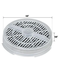 2Pcs Air Purifier Replacement Filter True Hepa & Activated Carbon Filters
