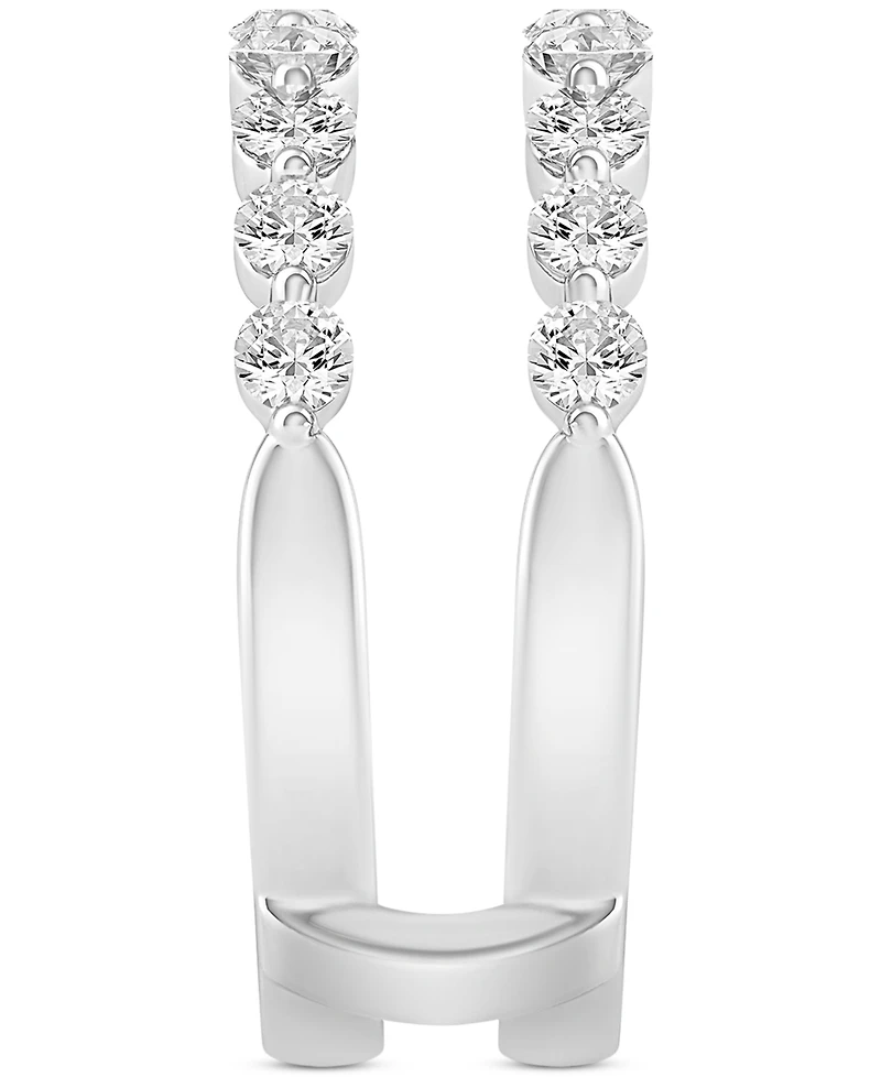 Diamond Double Row Enhancer Ring (1 ct. t.w.) in 14k White Gold