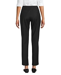 Lands' End Women's High Rise Bi Stretch Pintuck Pencil Ankle Pants