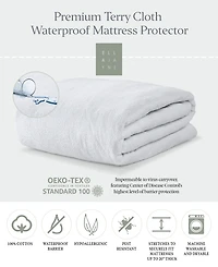 Premium Terry Cloth Water Resistant Mattress Protector