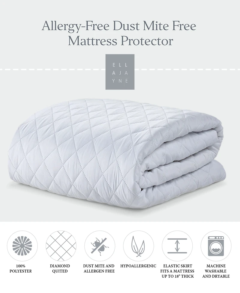 Ella Jayne Allergy-Free Dust Mite Free Mattress Protector, California King