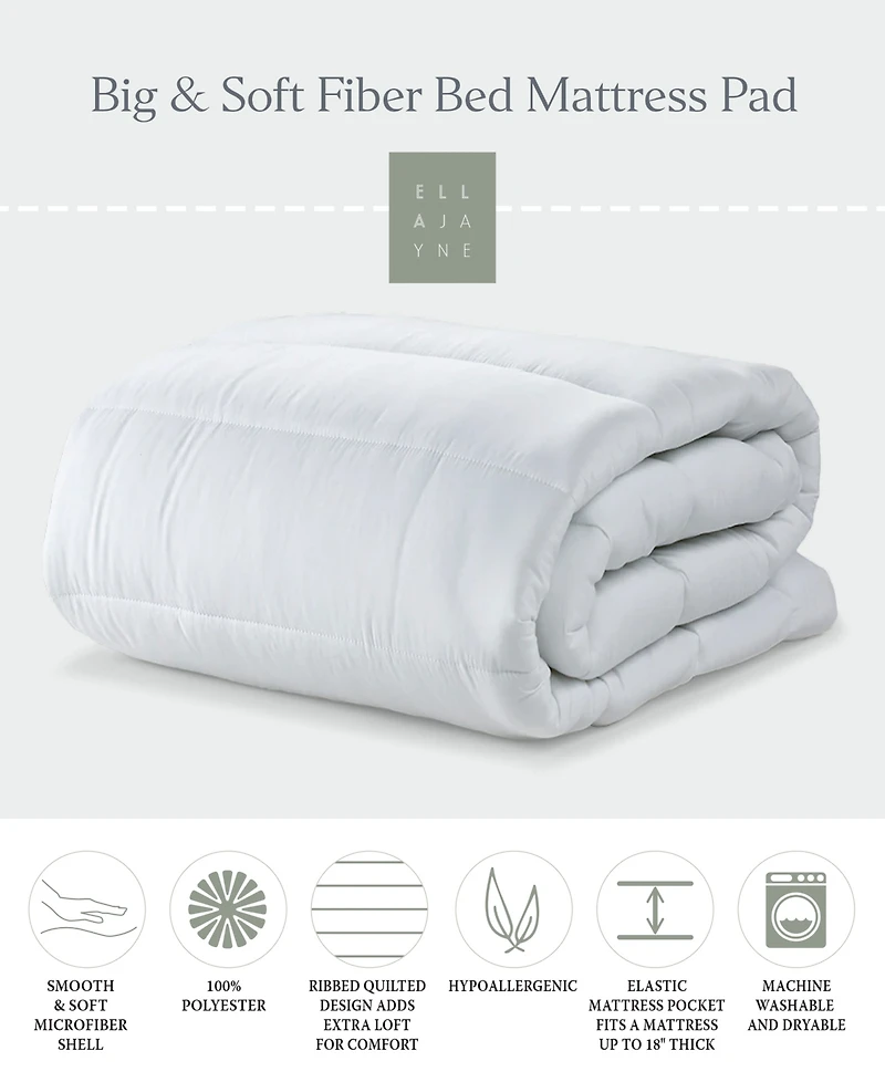 Ella Jayne Big and Soft Mattress Pad, California King