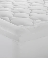 Ella Jayne Lofty 100% Cotton Plush Gel Fiber Filled Mattress Topper