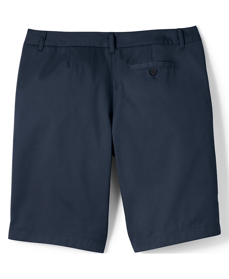 Lands' End Women's Plus Plain Front Blend Chino Shorts