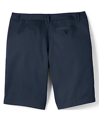 Lands' End Women's Plus Plain Front Blend Chino Shorts