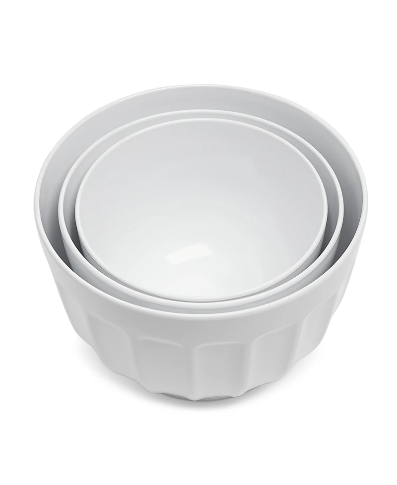 The Cellar 3-Piece Fluted Melamine Bowl Set
