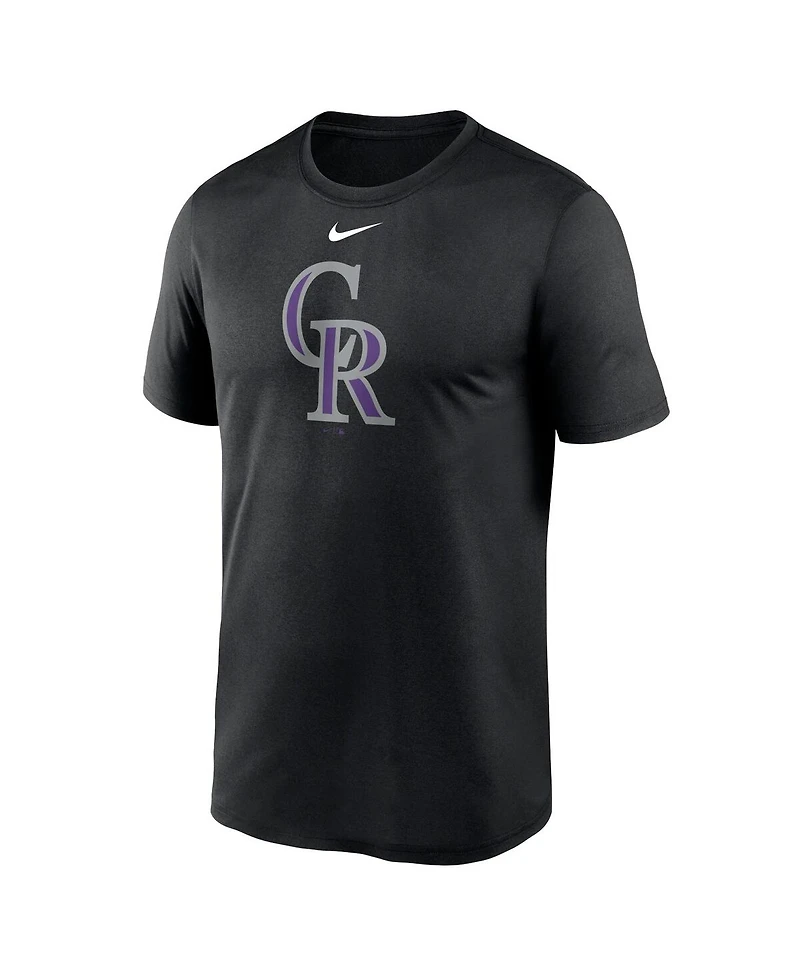 Men's Nike Black Colorado Rockies New Legend Logo T-shirt