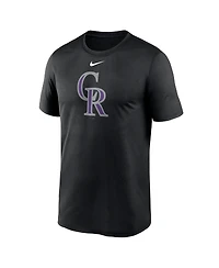 Men's Nike Black Colorado Rockies New Legend Logo T-shirt