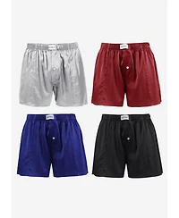 Lilysilk Men's Luxury Fitted Draping Silk Boxer For Men 4 Pack