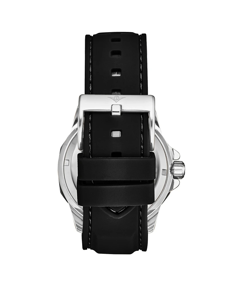 Stuhrling Edwardian 4018 Men s Automatic Skeleton Watch – 44mm Stainless Steel Case, Skeleton Dial