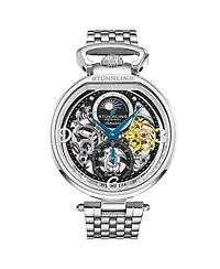 Stuhrling Men's Legacy Silver-tone Stainless Steel , Two-Tone Dial , 45mm Round Watch