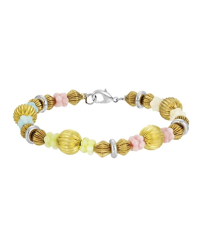 2028 Acrylic Multi Bead Bracelet
