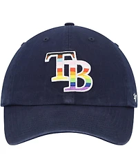 Men's '47 Brand Navy Tampa Bay Rays Team Pride Clean Up Adjustable Hat
