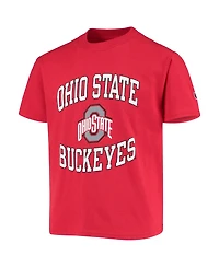 Big Boys and Girls Champion Scarlet Ohio State Buckeyes Circling Team Jersey T-shirt